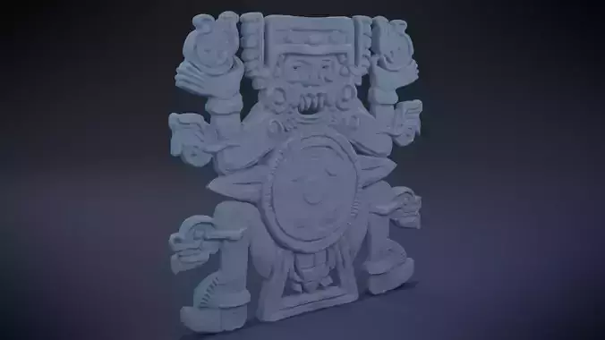Tlaltecuhtli - Aztec Deity 3D print model