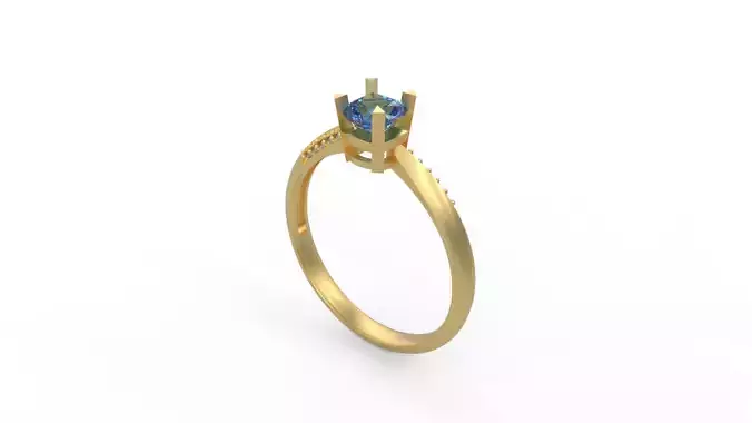 Woman Solitaire Ring 299