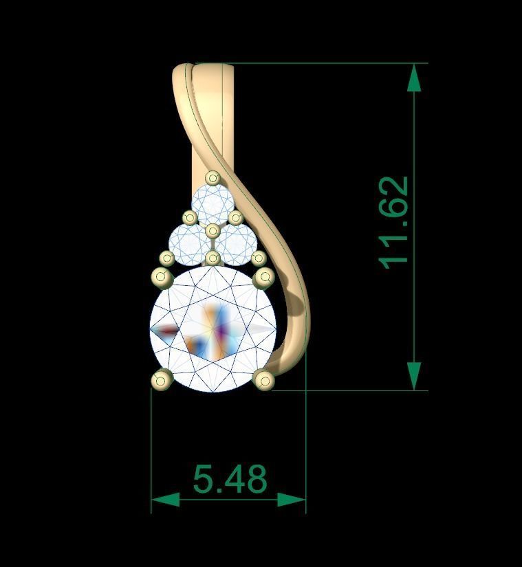 Pendant 200 3D print model_6
