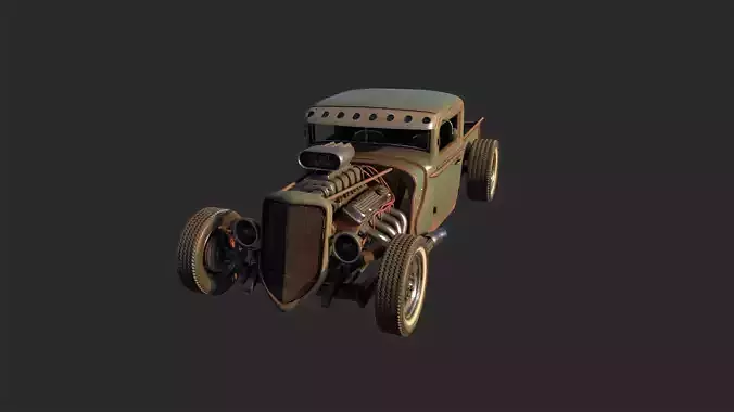 Hot Rod Truck - Custom 3D MidPoly