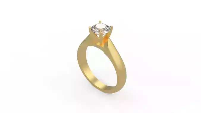 Woman Solitaire Ring 313