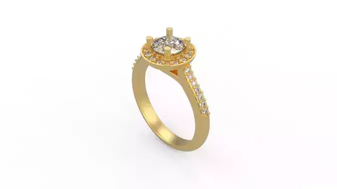Woman Solitaire Ring 314