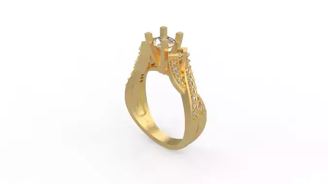 Woman Solitaire Ring 317