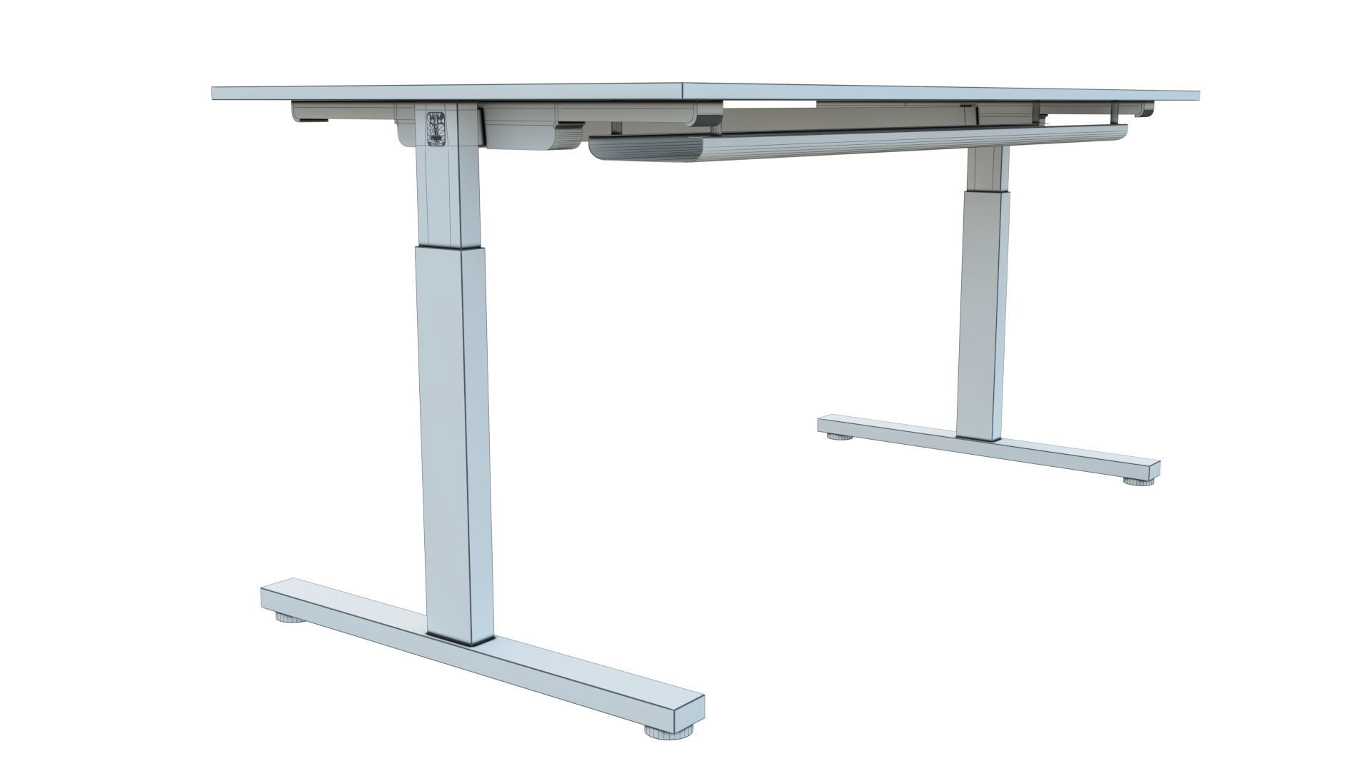 Single workplace - Edge T 3D model_8