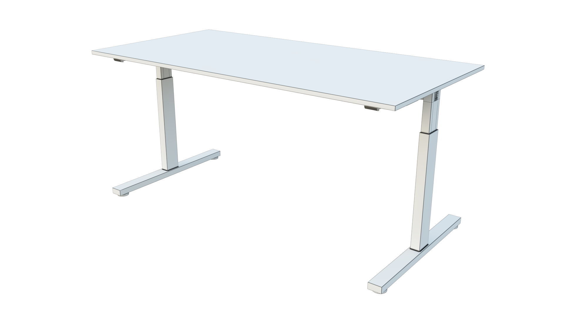 Single workplace - Edge T 3D model_7