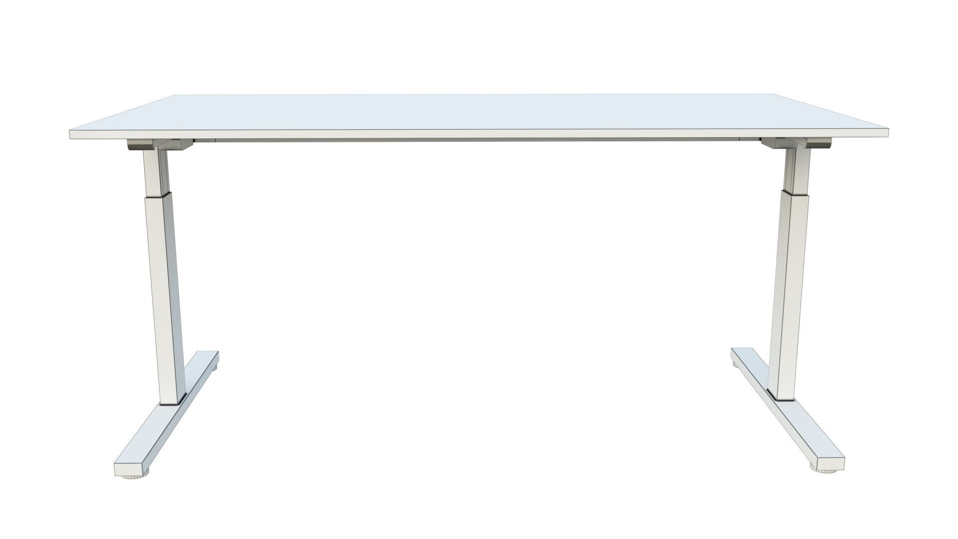 Single workplace - Edge T 3D model_6