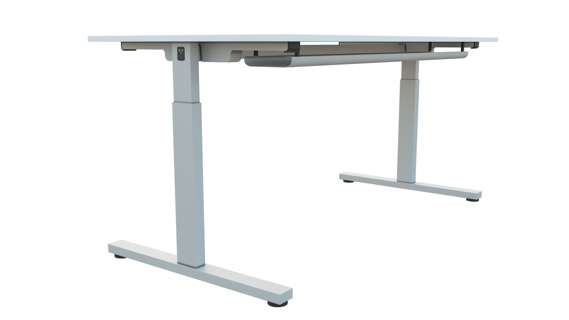 Single workplace - Edge T 3D model_3