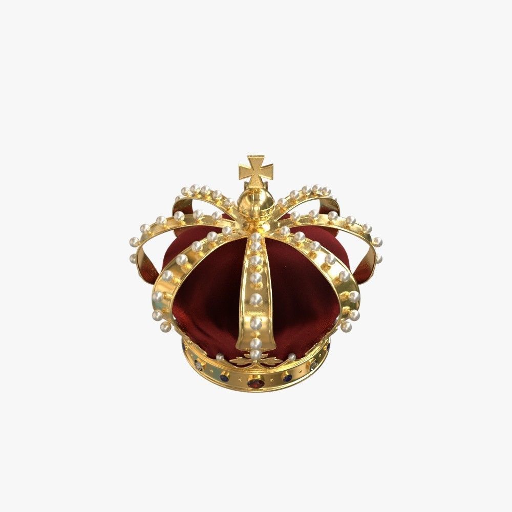 Royal crown 3D model_4