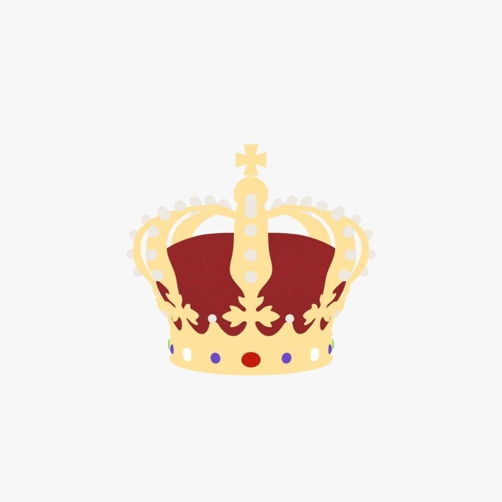 Royal crown 3D model_10