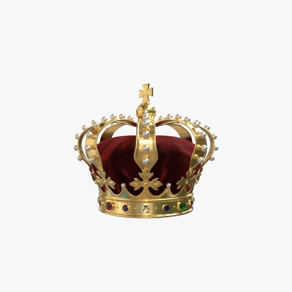 Royal crown 3D model_1