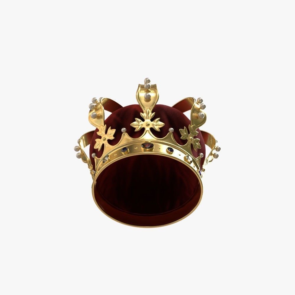 Royal crown 3D model_5