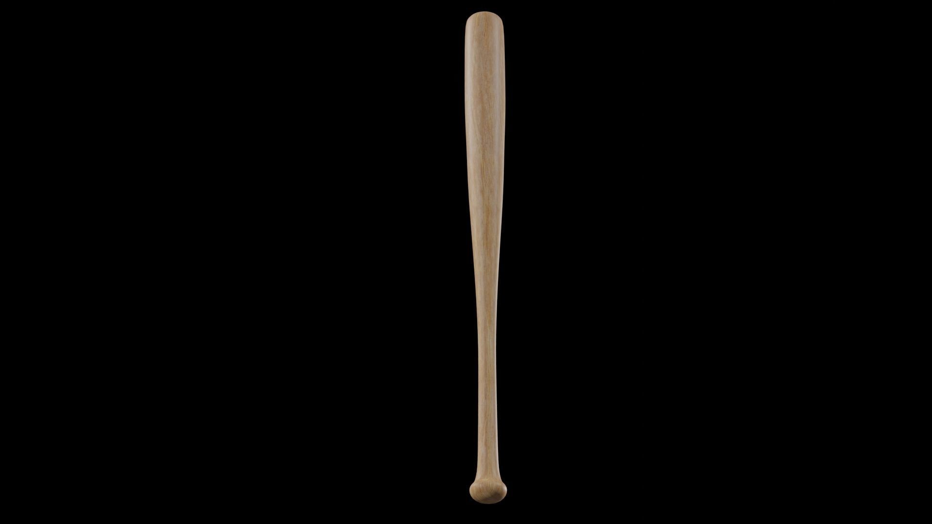 baseball bat Low-poly 3D model_2