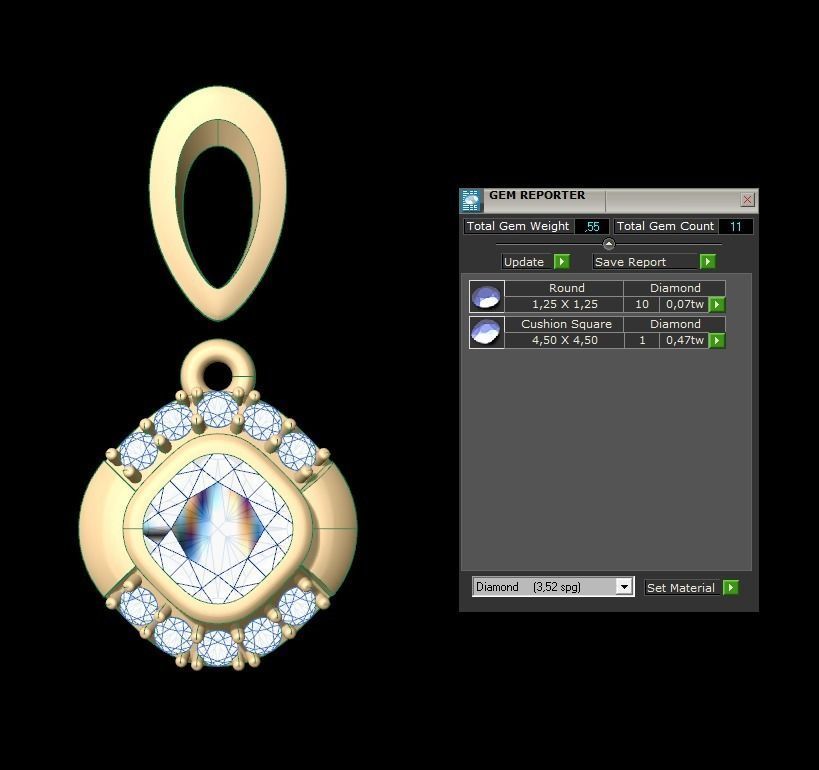 Pendant 213 3D print model_7