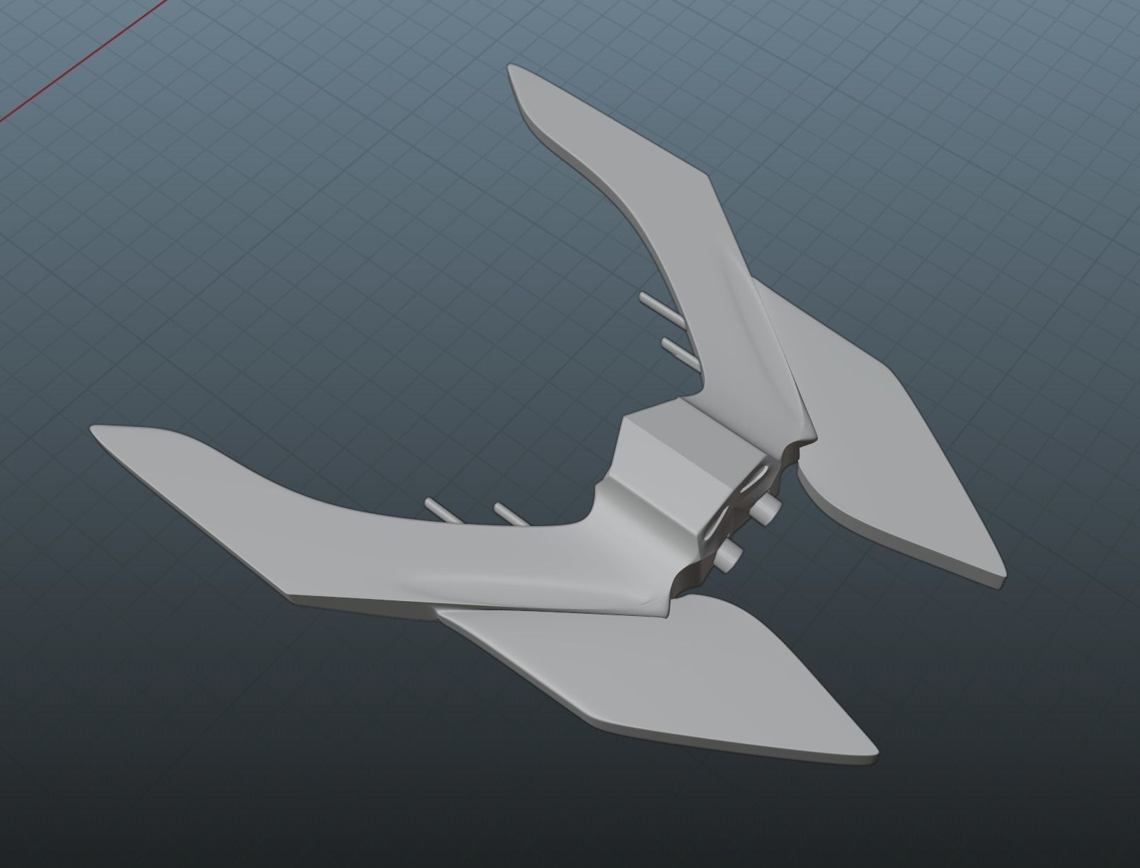 Intergalactic Spacecraft Low-poly 3D model_14