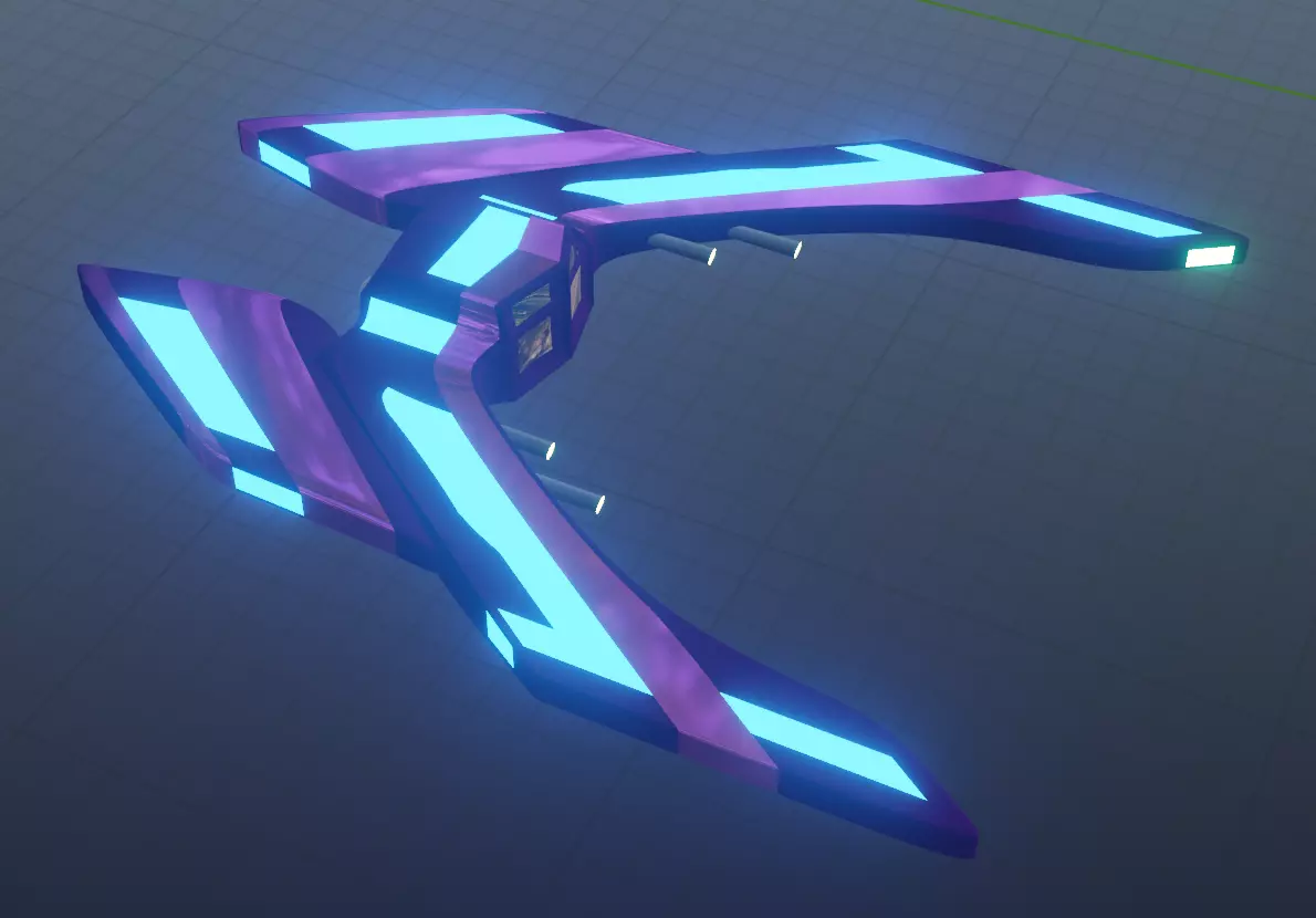 Intergalactic Spacecraft Low-poly 3D model_0