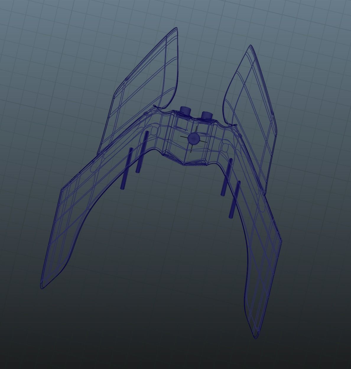 Intergalactic Spacecraft Low-poly 3D model_13