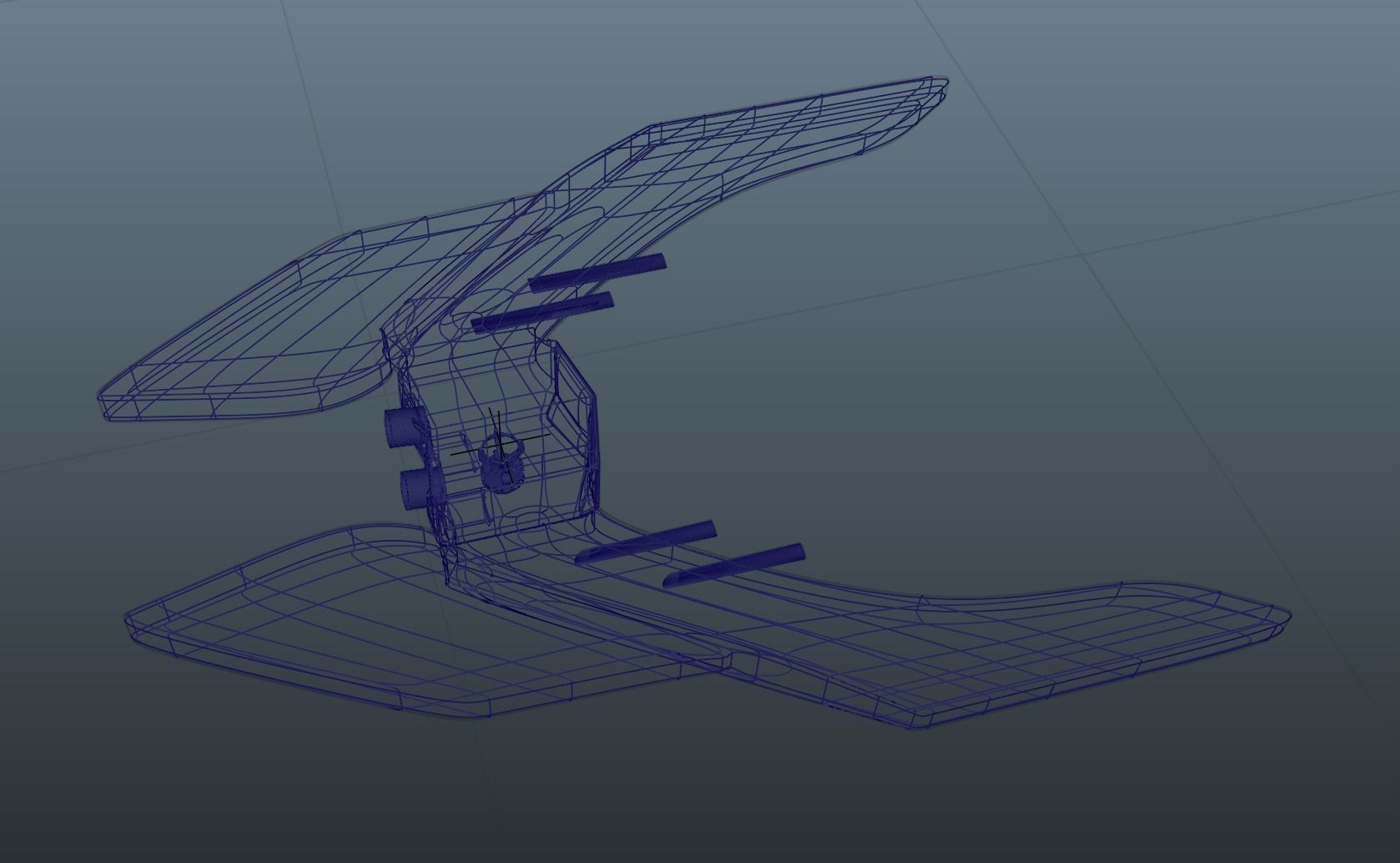 Intergalactic Spacecraft Low-poly 3D model_12