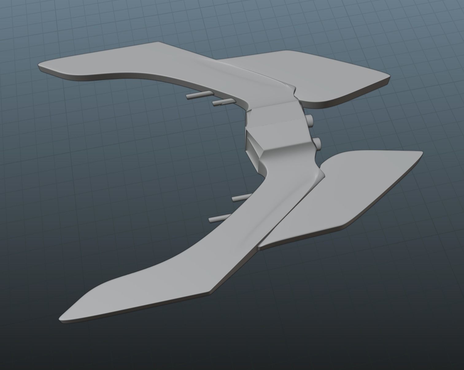 Intergalactic Spacecraft Low-poly 3D model_15