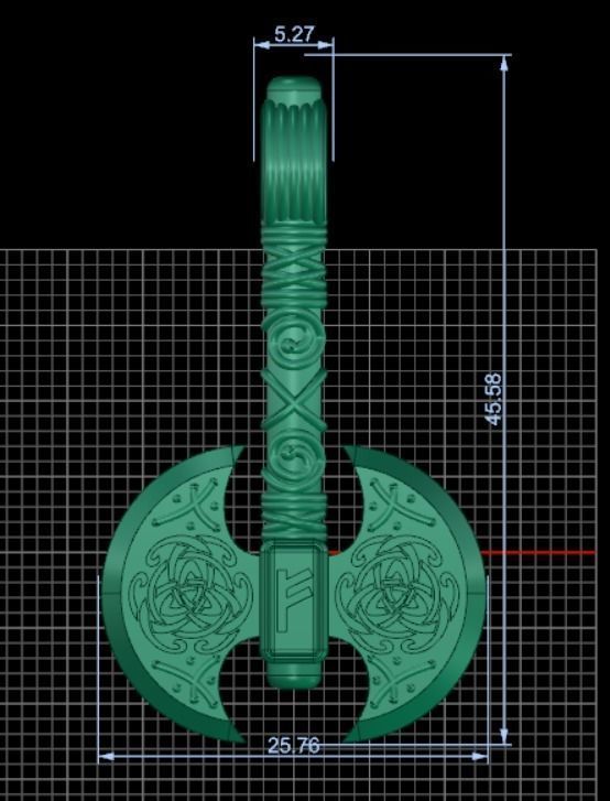 Ax of Perun 3D print model 3D print model_1