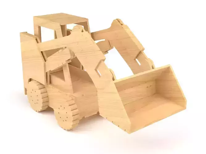 Wooden toy loader 03
