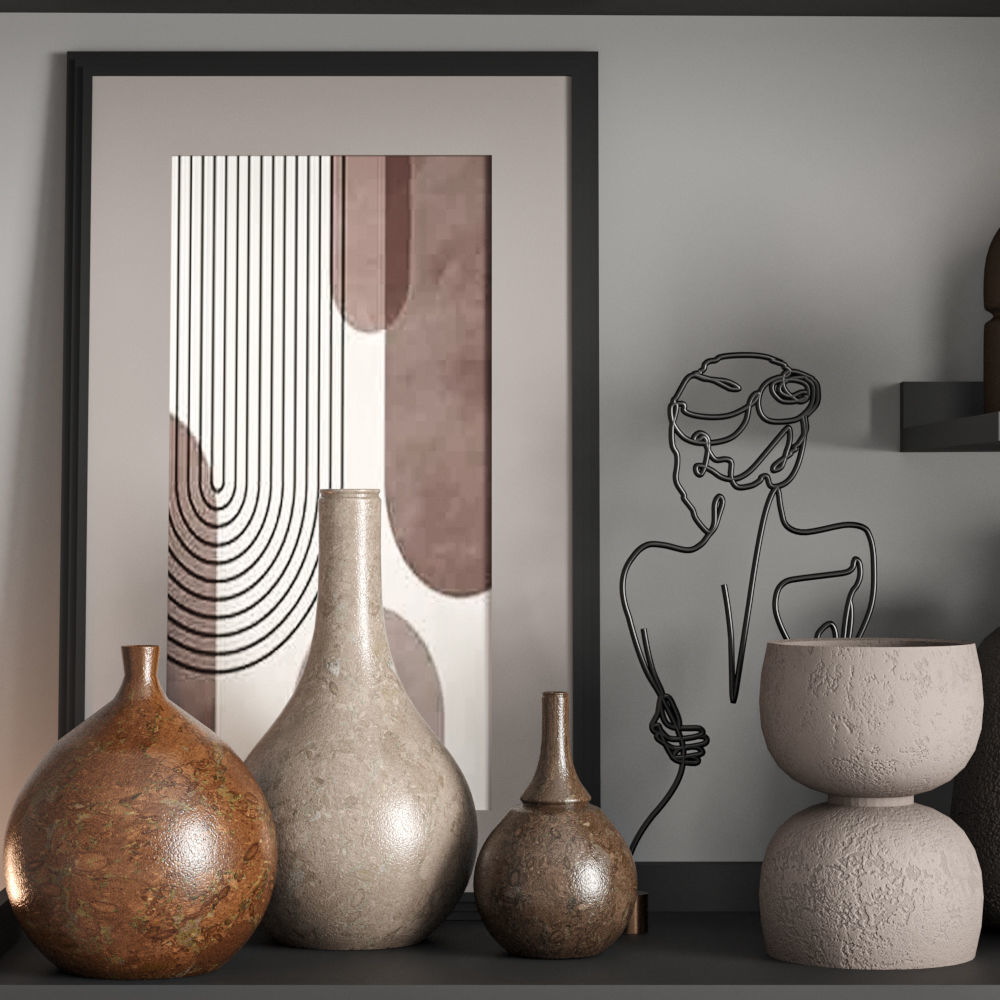 decorative set20 3D model_4