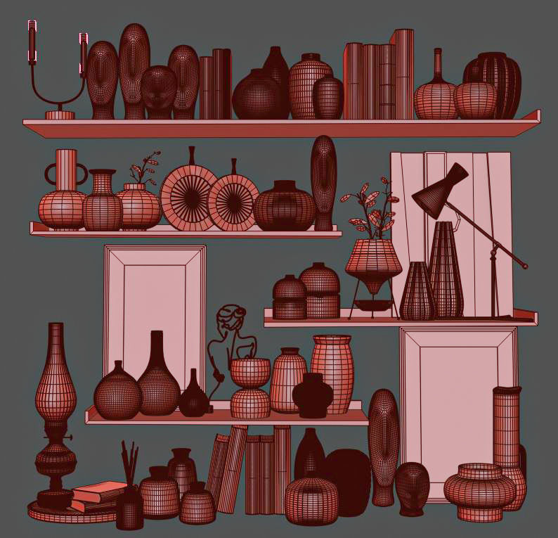 decorative set20 3D model_1