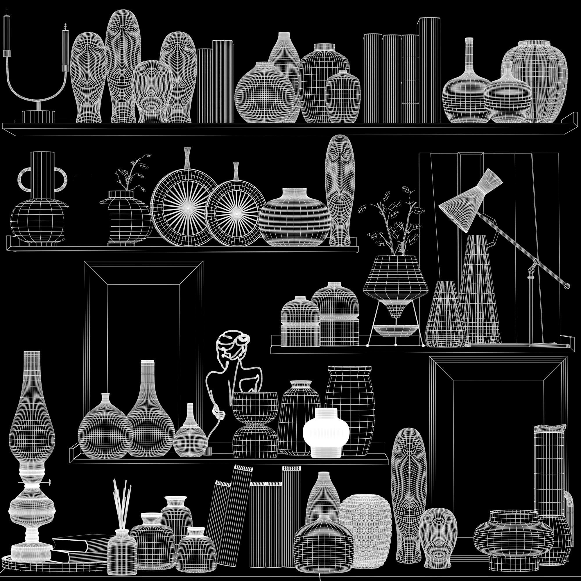 decorative set20 3D model_7