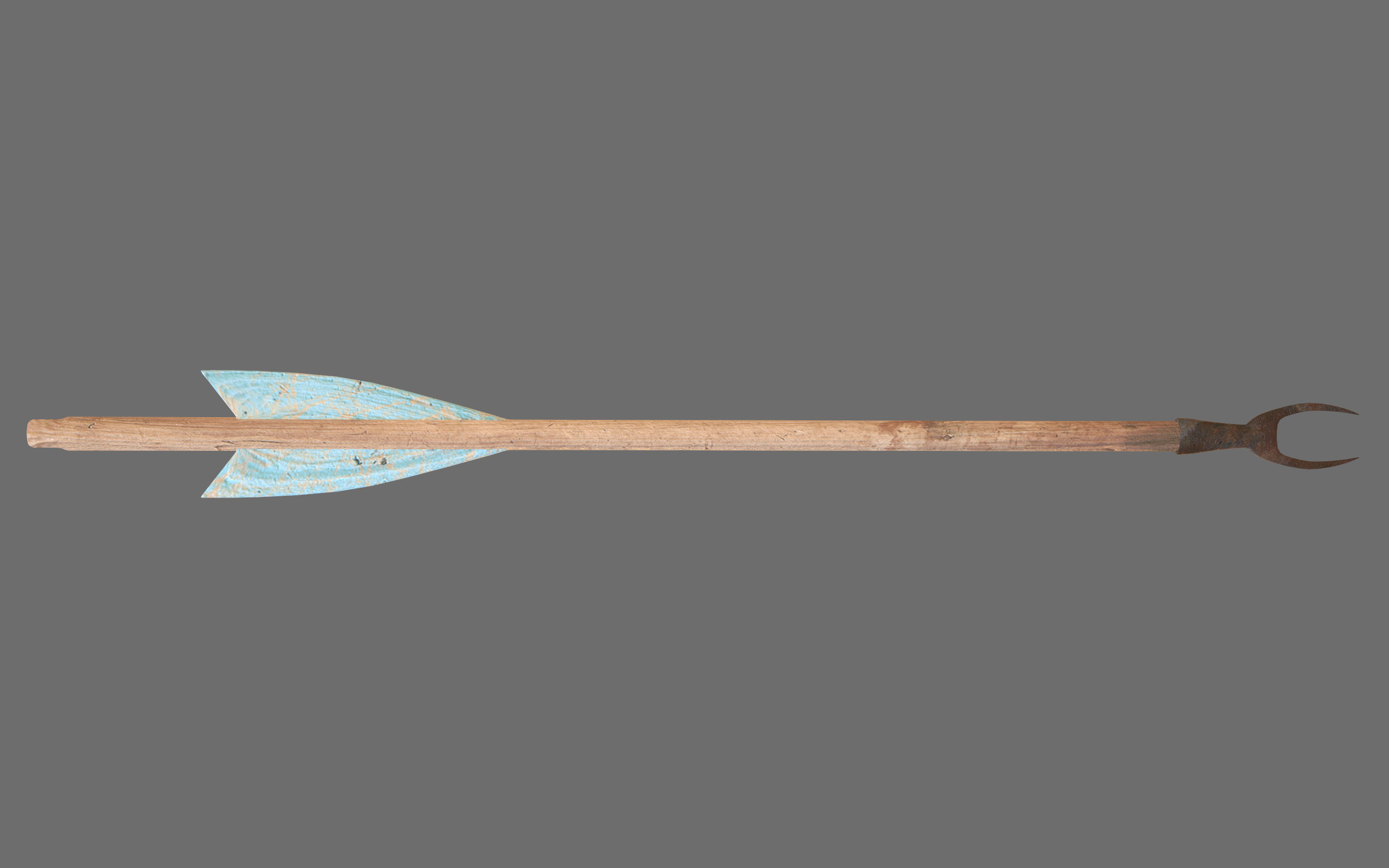 Old Medieval Crosbow Low-poly 3D model_9