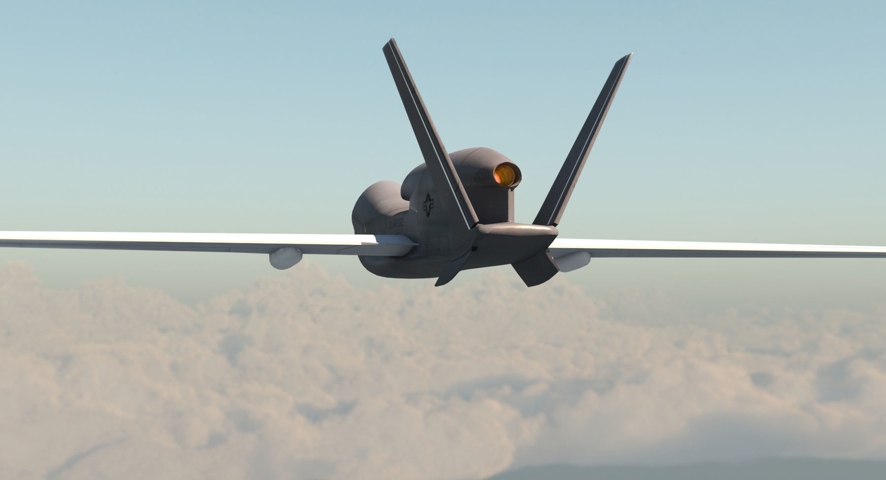 Global Hawk 3D model_4