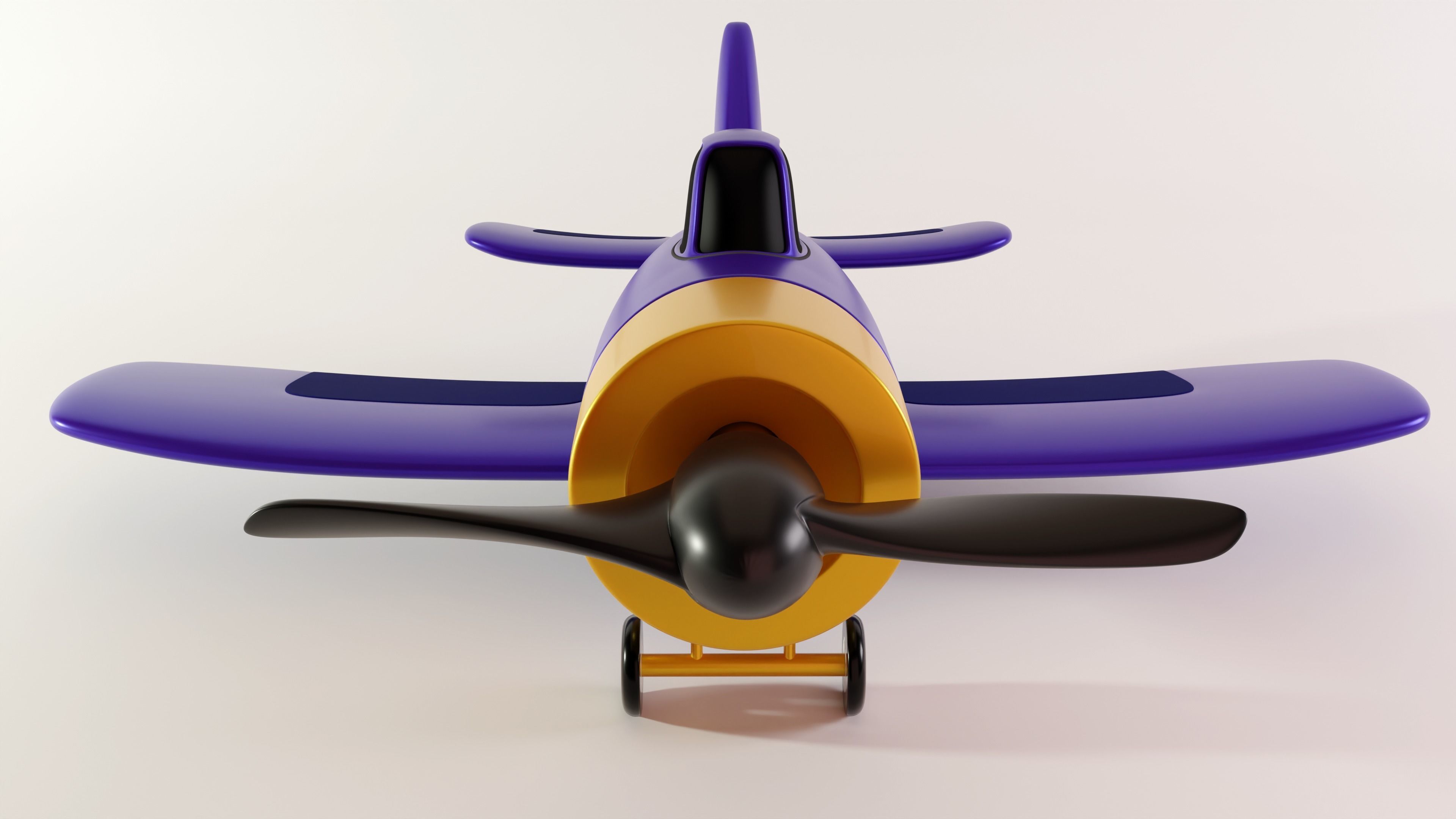 Toy Airplane 3D model_4