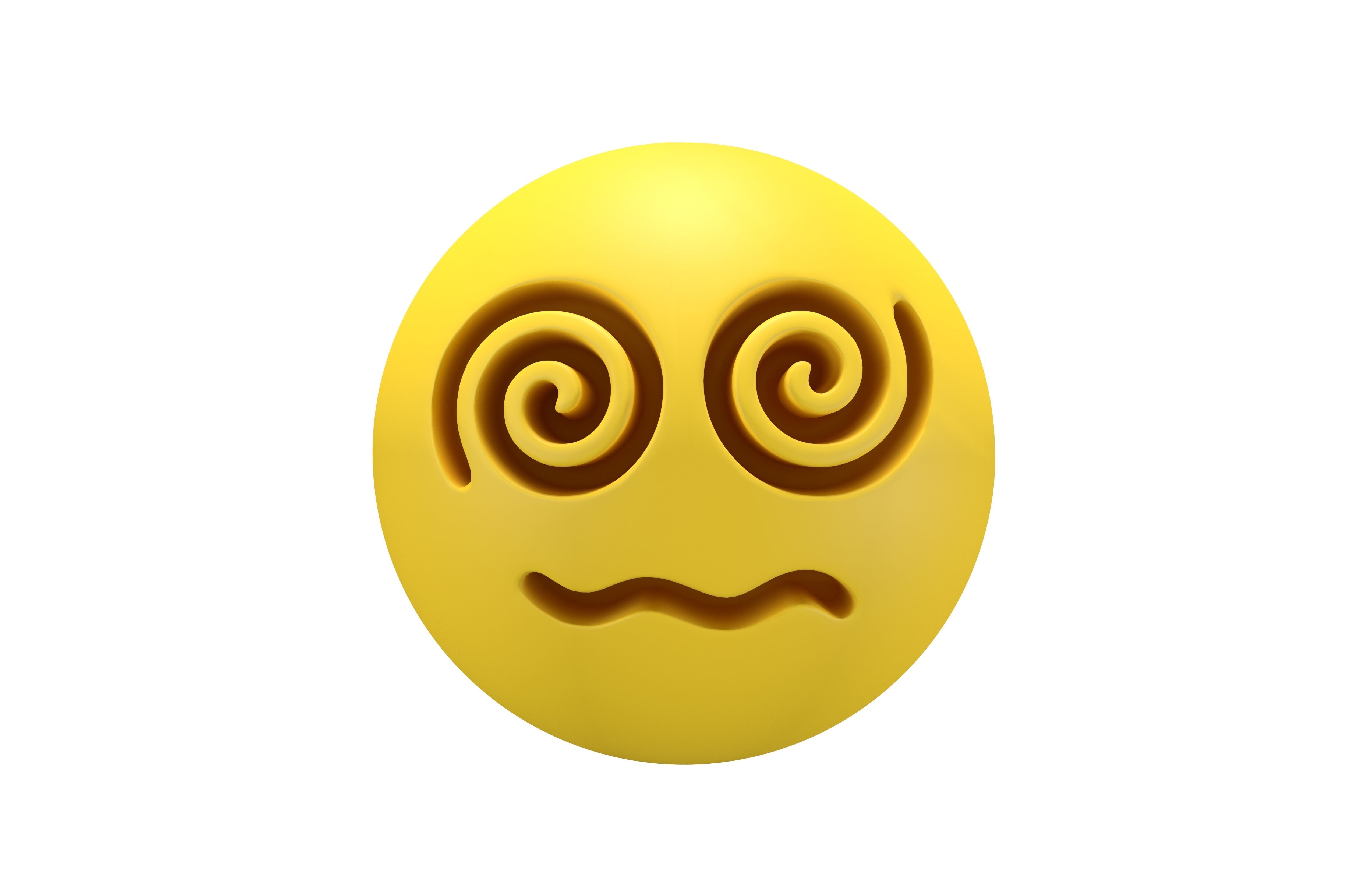 Face with Spiral Eyes v2 001 Low-poly 3D model_2