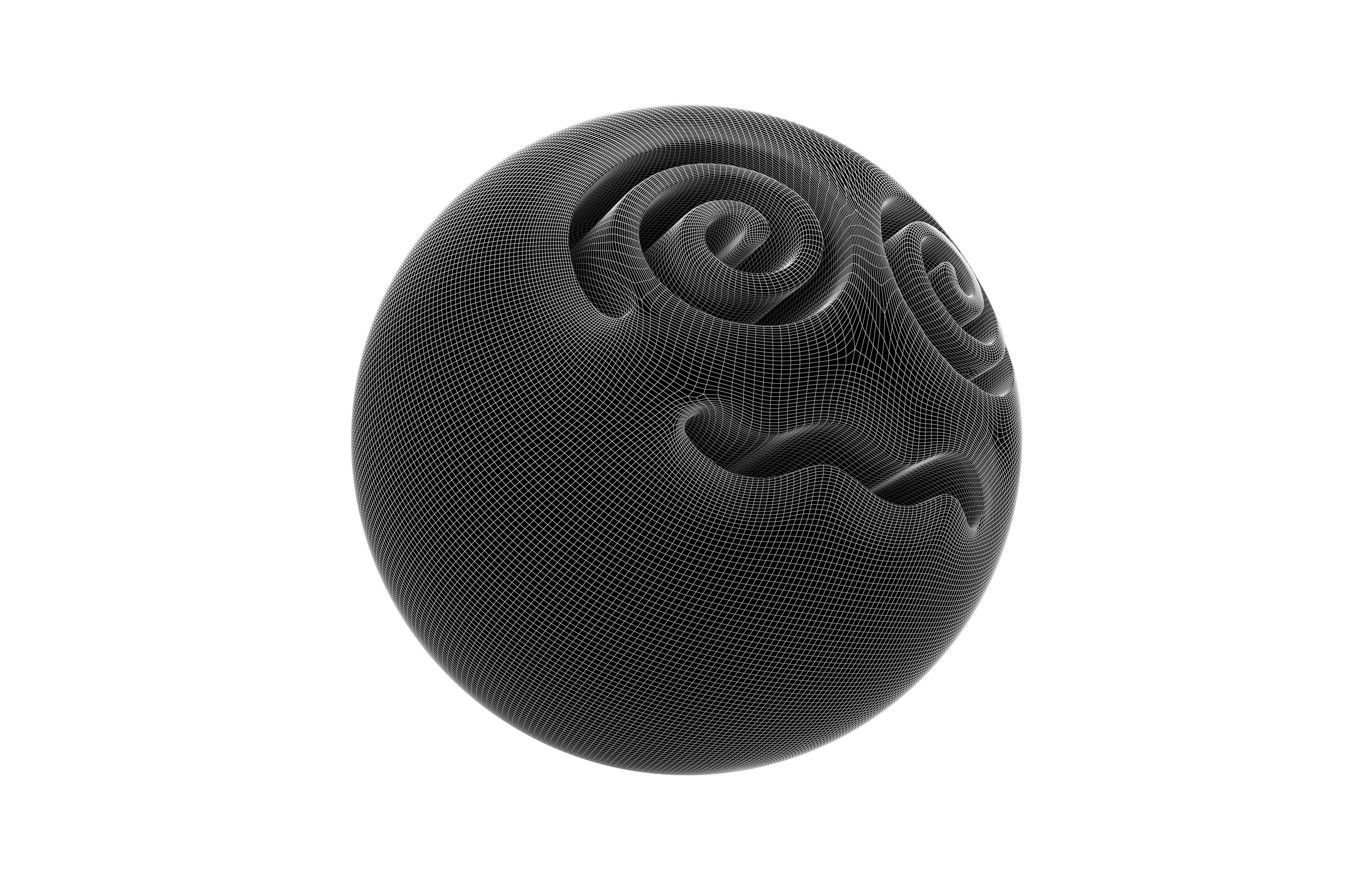 Face with Spiral Eyes v2 001 Low-poly 3D model_7