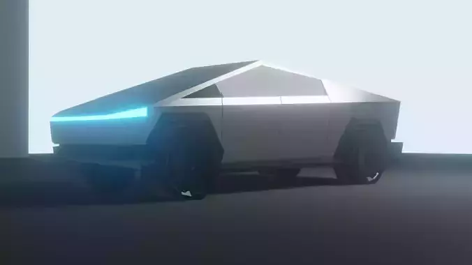 Cybertruck futuristic vehicle