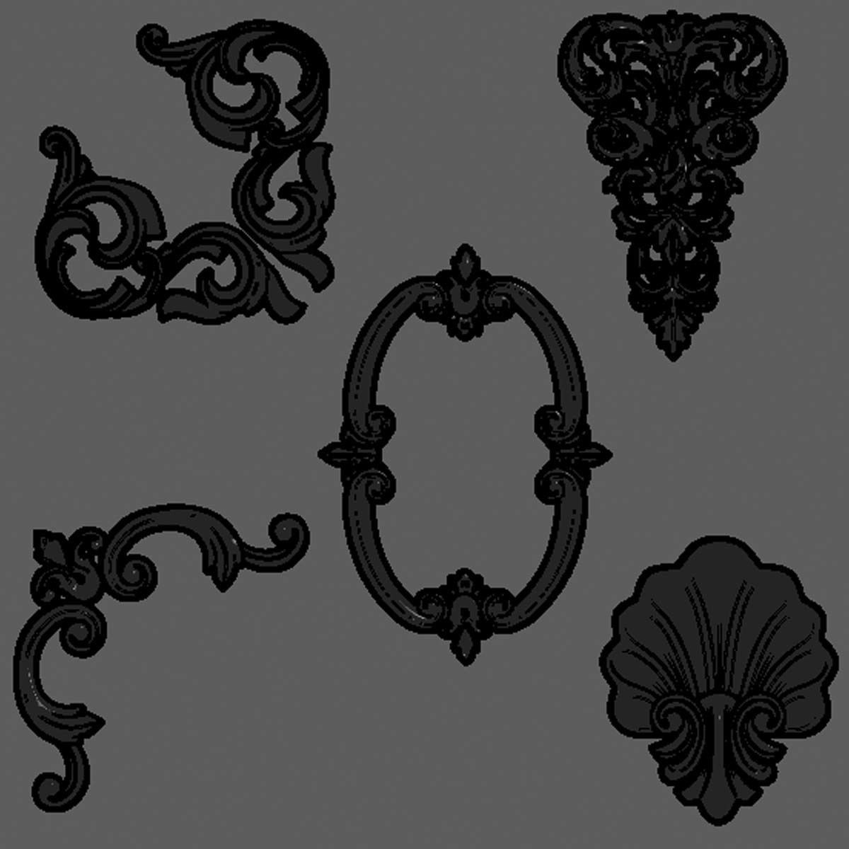 Trim Ornament 74 3D model_4