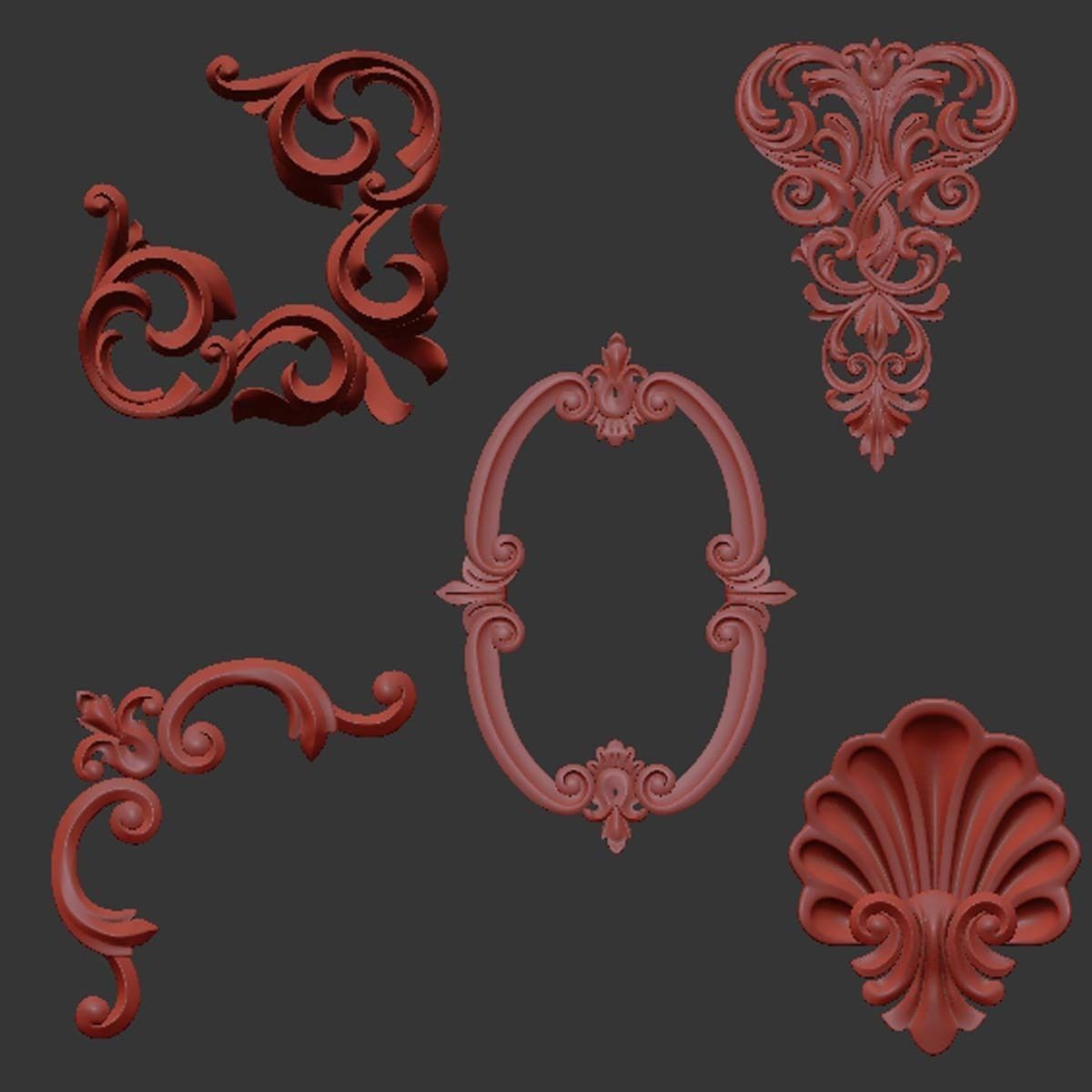 Trim Ornament 74 3D model_3
