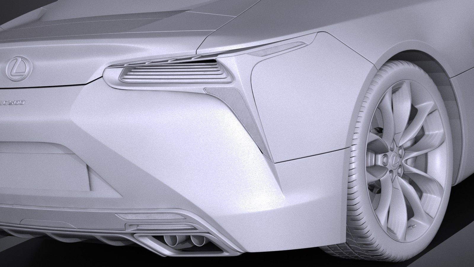 Lexus LC500 2017 3D model_10