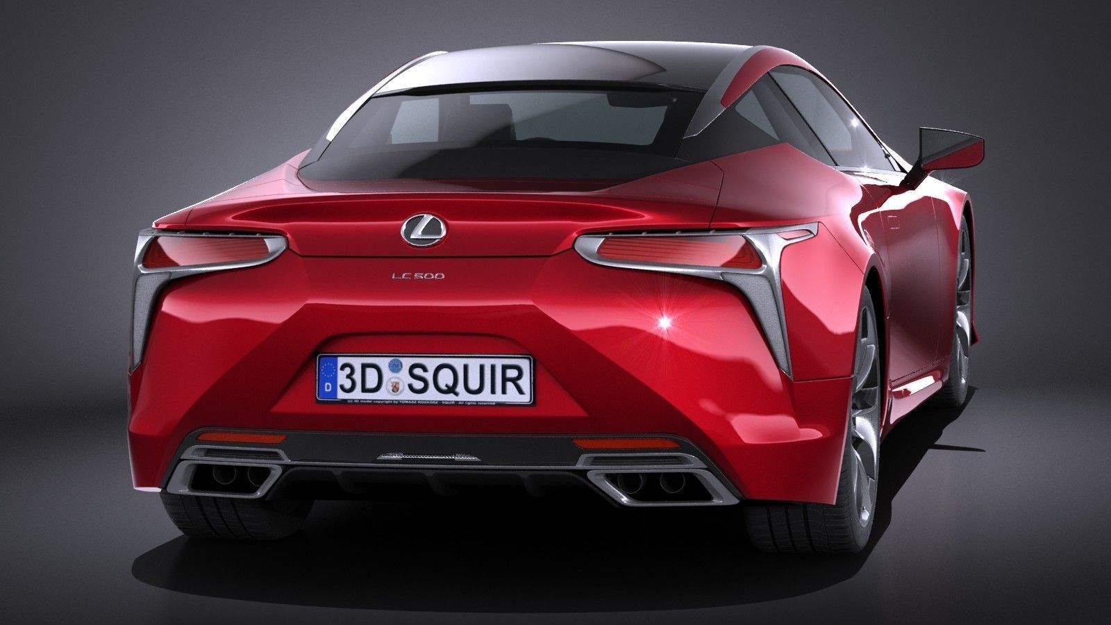 Lexus LC500 2017 3D model_5