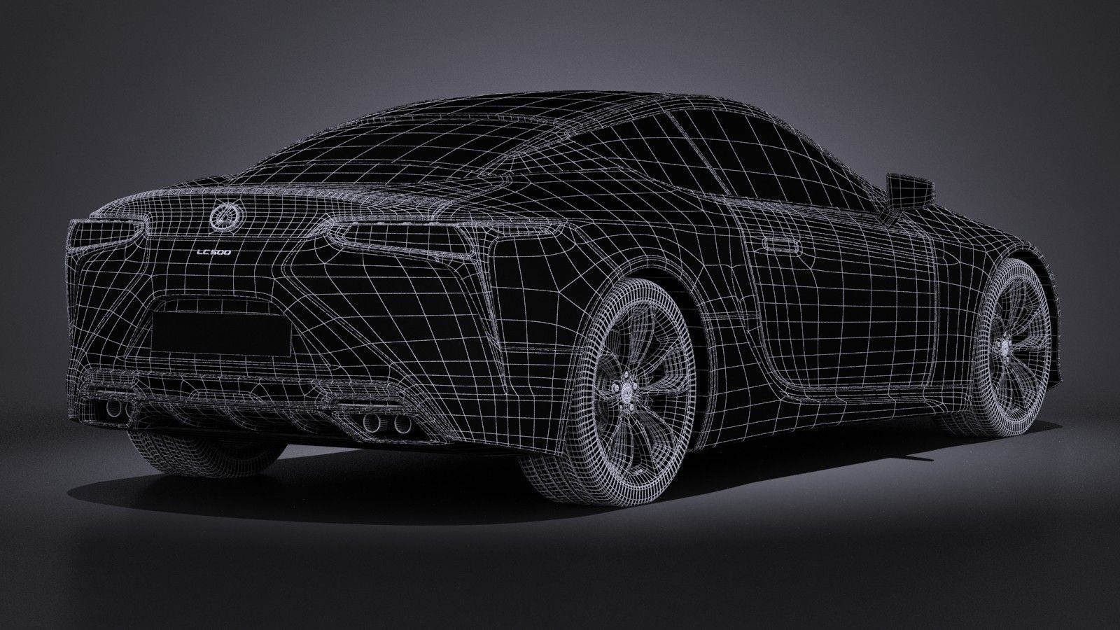 Lexus LC500 2017 3D model_15