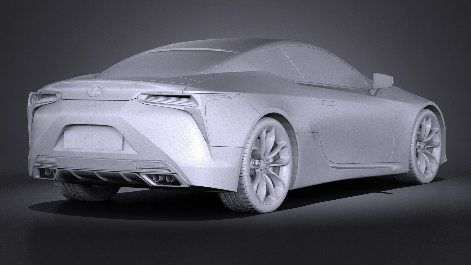 Lexus LC500 2017 3D model_11