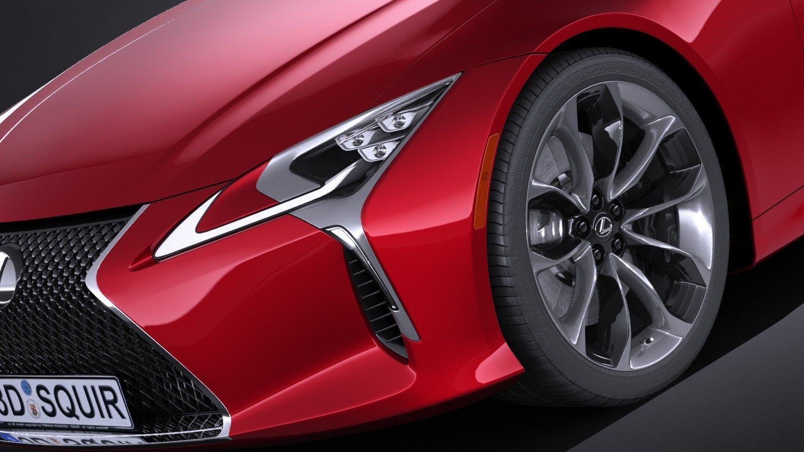 Lexus LC500 2017 3D model_2