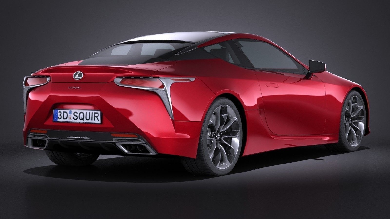 Lexus LC500 2017 3D model_4