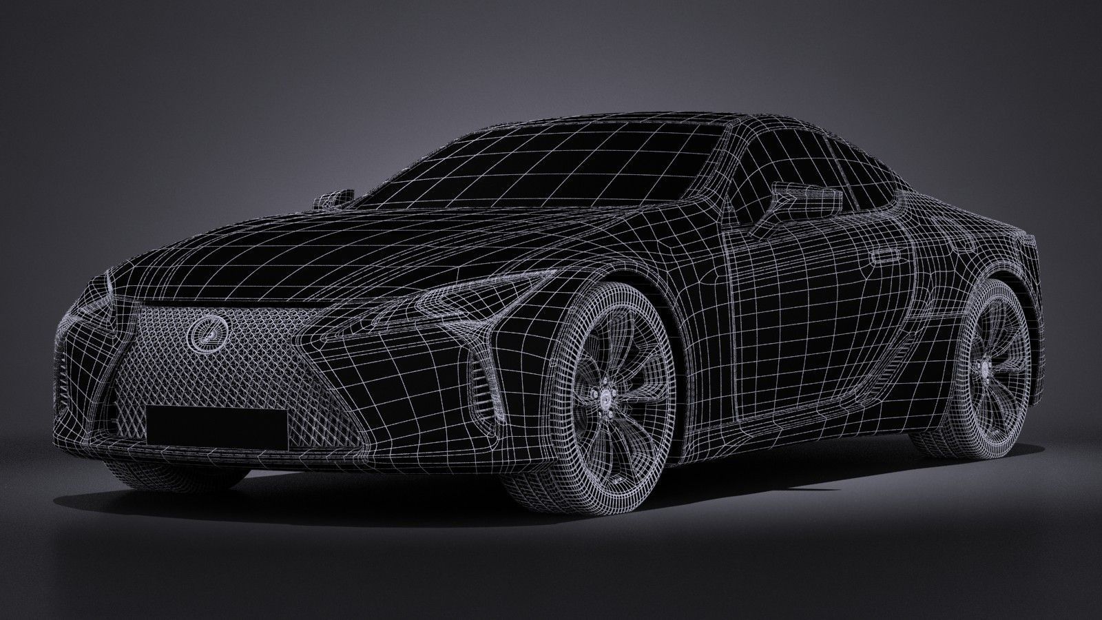 Lexus LC500 2017 3D model_14