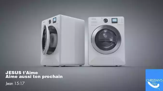Free 3D model two washing machines