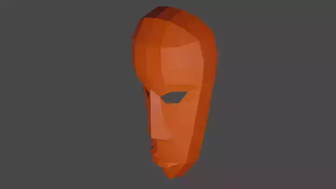 diy african mask papercraft template and 3d model