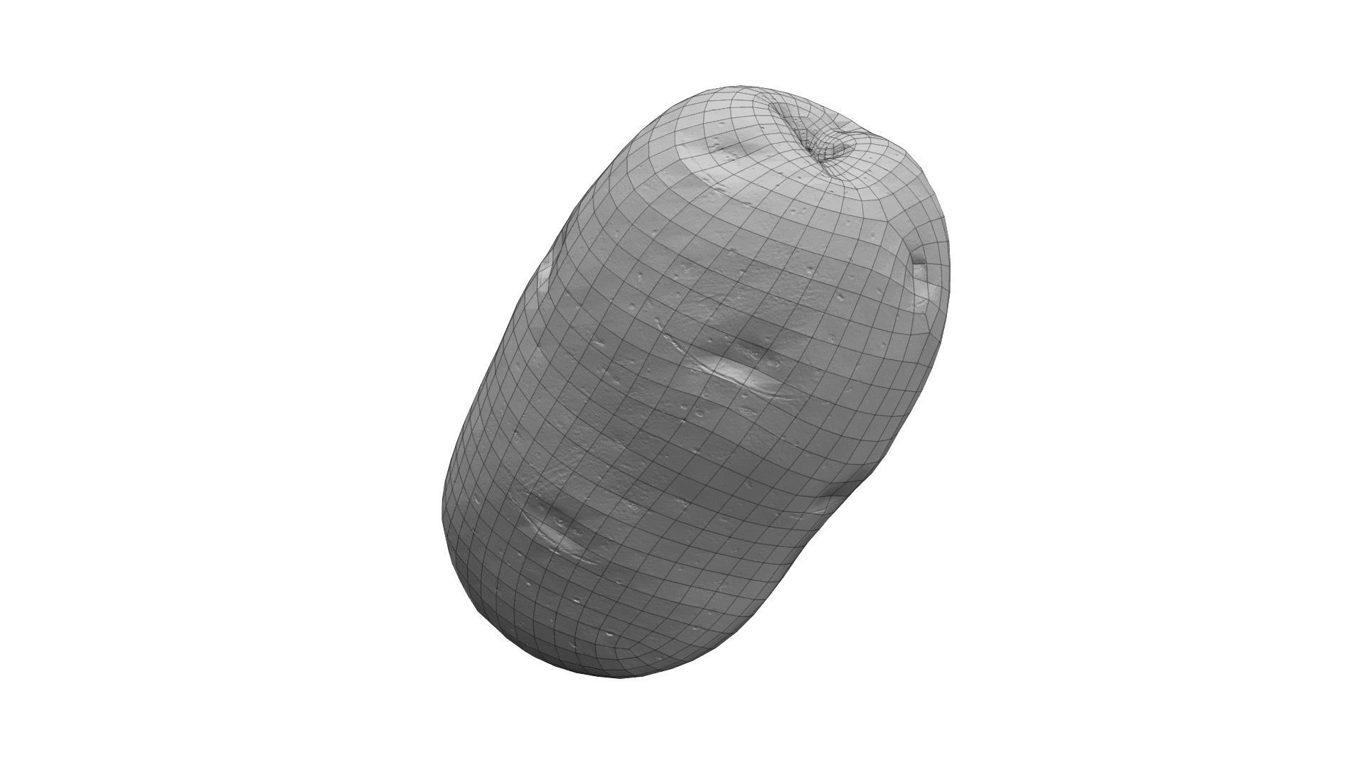 Potato - Real-Time Scanned Low-poly 3D model_3