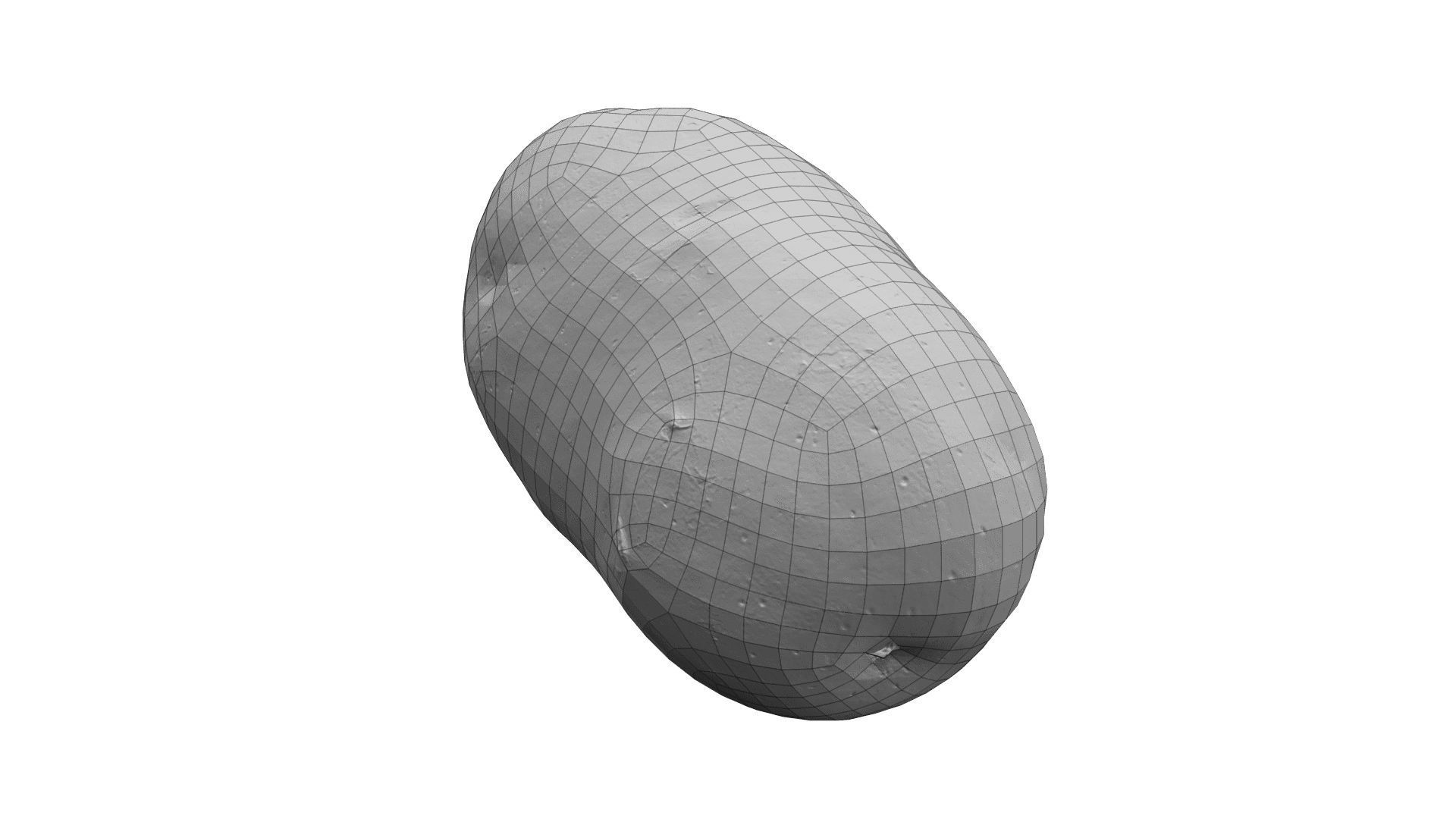 Potato - Real-Time Scanned Low-poly 3D model_6