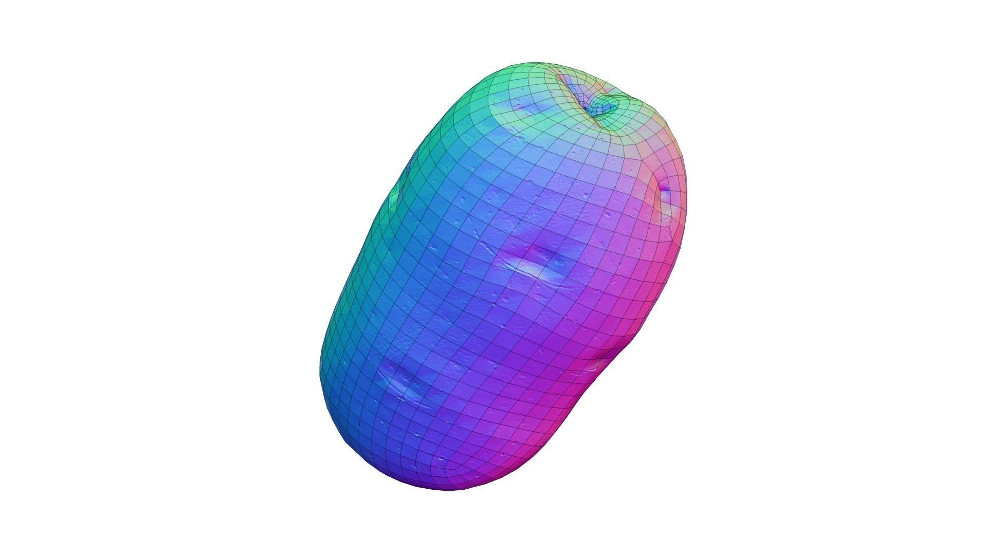 Potato - Real-Time Scanned Low-poly 3D model_2