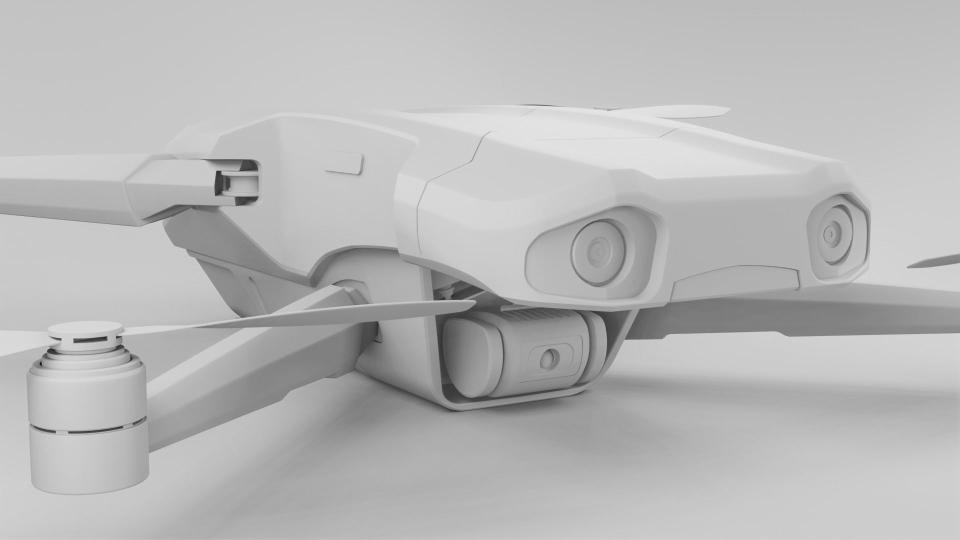 DJI Drone Modelling 3D model_9