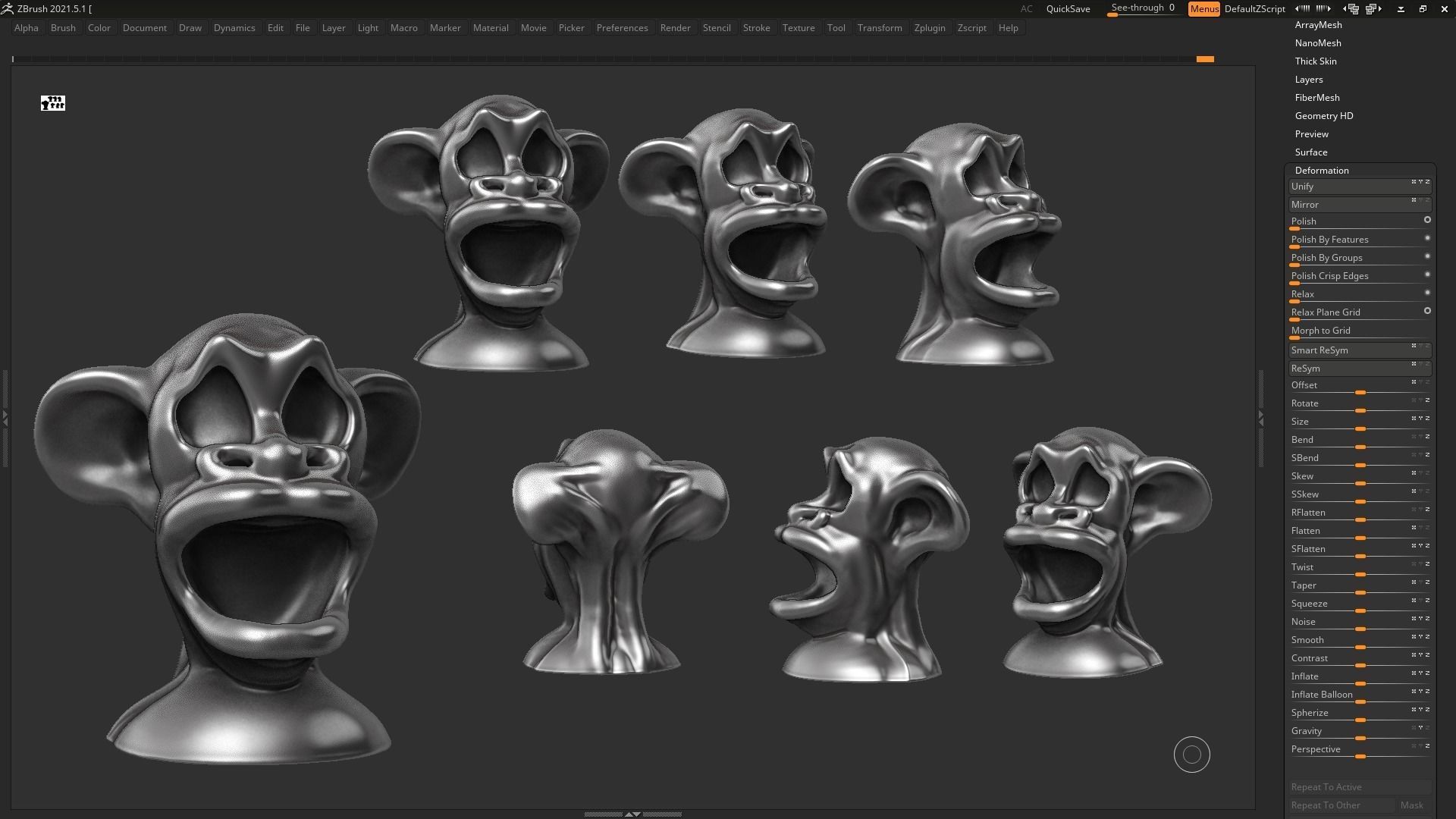 character head modern sculpture 3d print model 72 3D print model_2