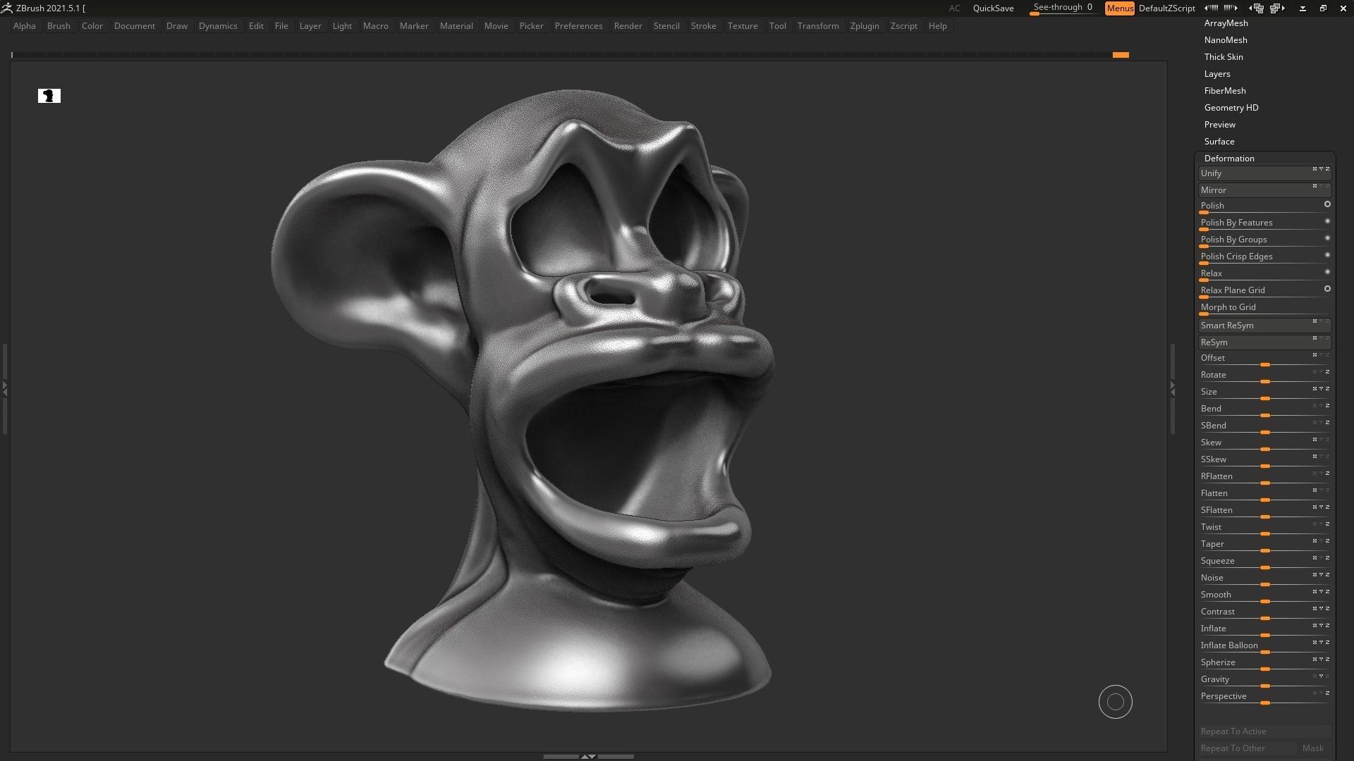character head modern sculpture 3d print model 72 3D print model_3